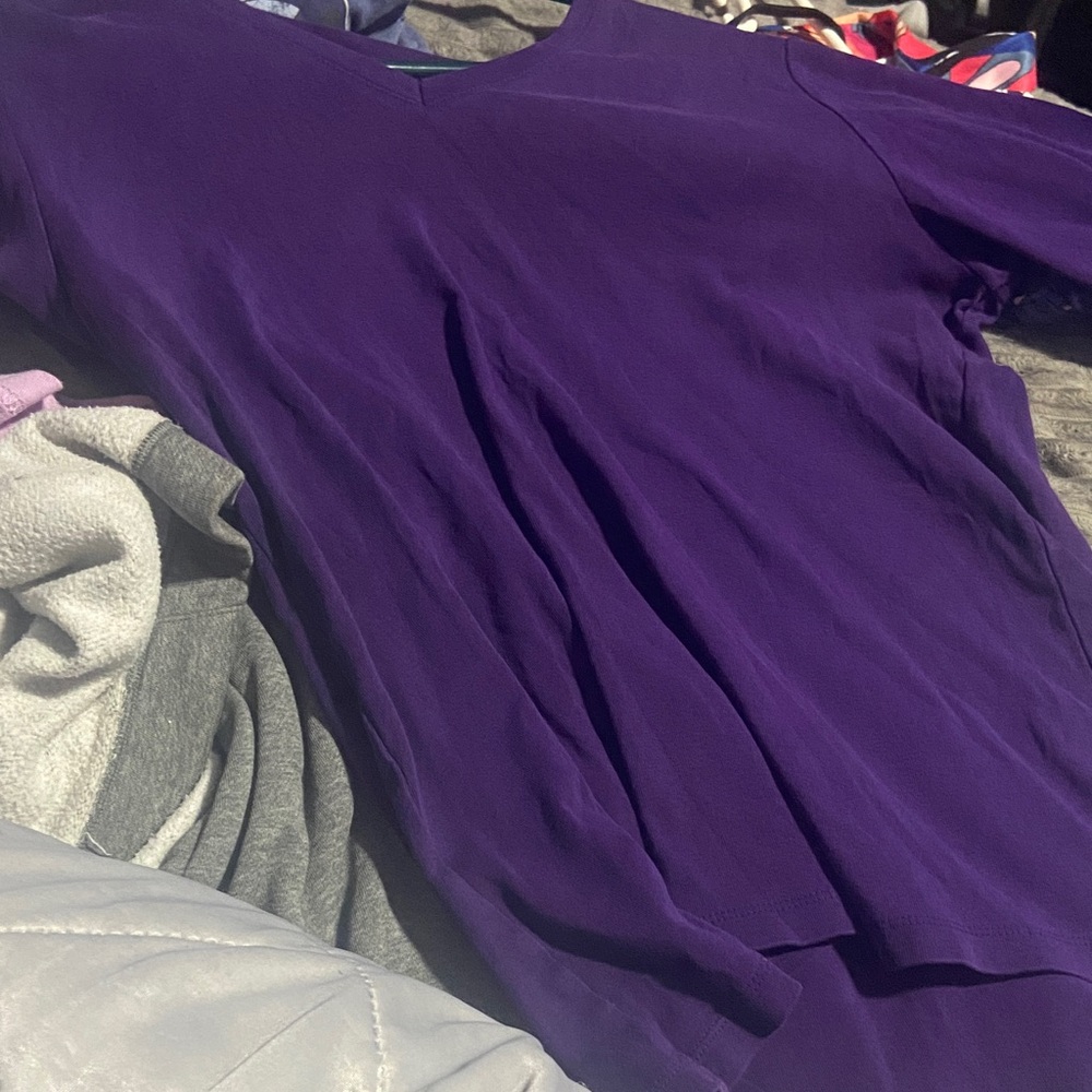 St. John's Bay Purple Blouse